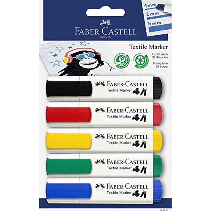 Textilmarker 5er Set - Preisvergleich – Bild 2