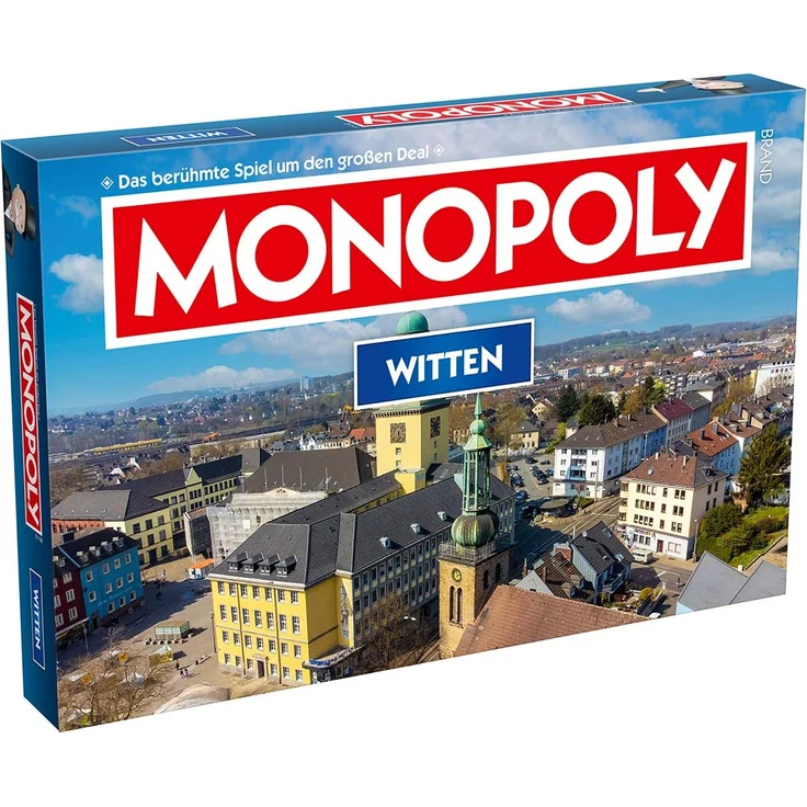 Winning Moves Monopoly Witten, Brettspiel für 2-6 Spieler, deutsch, ab 8 Jahren, Stadtedition