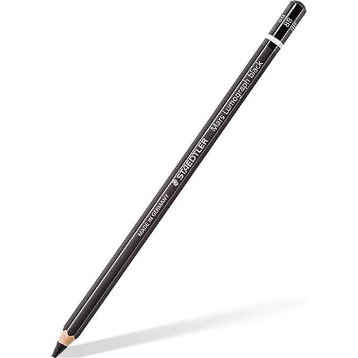 STAEDTLER Künstlerbleistift Mars Lumograph black, Premium-Bleistifte mit besonderer Minenrezeptur, 6 ST in Metalletui, 100B G6, Schwarz – Bild 3
