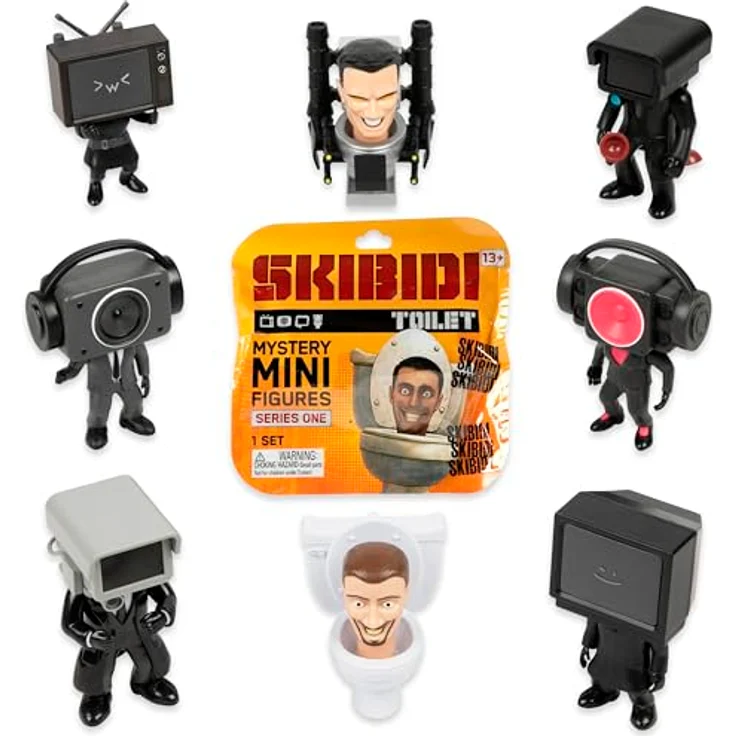 SKIBIDI TOILET 6 cm Mini Figures | Sammelfiguren Mystery Figur - animierte YouTube-Serie – Bild 1