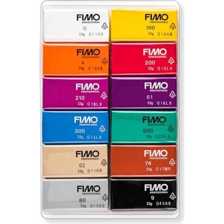 STAEDTLER FIMO professional 8043 C Modelliermasse-Set - Basic Colours, Modelliermasse für anspruchsvolle Projekte, 350g, in sorgfältig ausgewählten Basisfarben – Bild 2