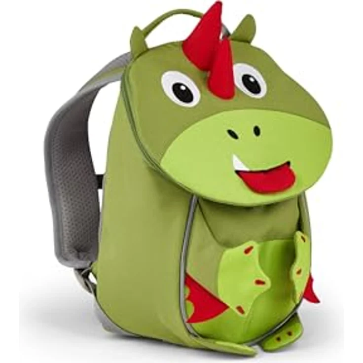 Affenzahn Kleiner Freund Drache Kindergartenrucksack, 4 Liter, grün, mit gepolsterten Schulterträgern und Brustgurt – Bild 9