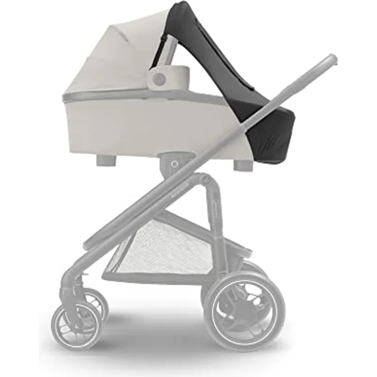 Maxi-Cosi Sonnenverdeck, kompatibel mit Maxi-Cosi Babywannen, Kinderwagen und Babyschalen, Sonnenschutzfaktor USF 50+, mit Sichtfenster, Baby-Sonnenschutz, Schwarz