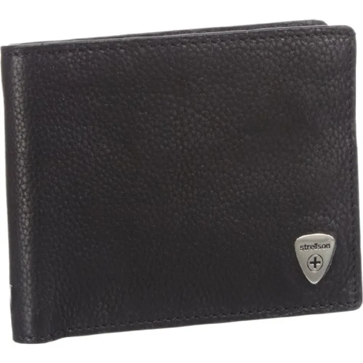 Strellson Harrison BillFold H8 4010001045 Herren Geldbörsen 12x10x1 cm (B x H x T), Schwarz (black 900)