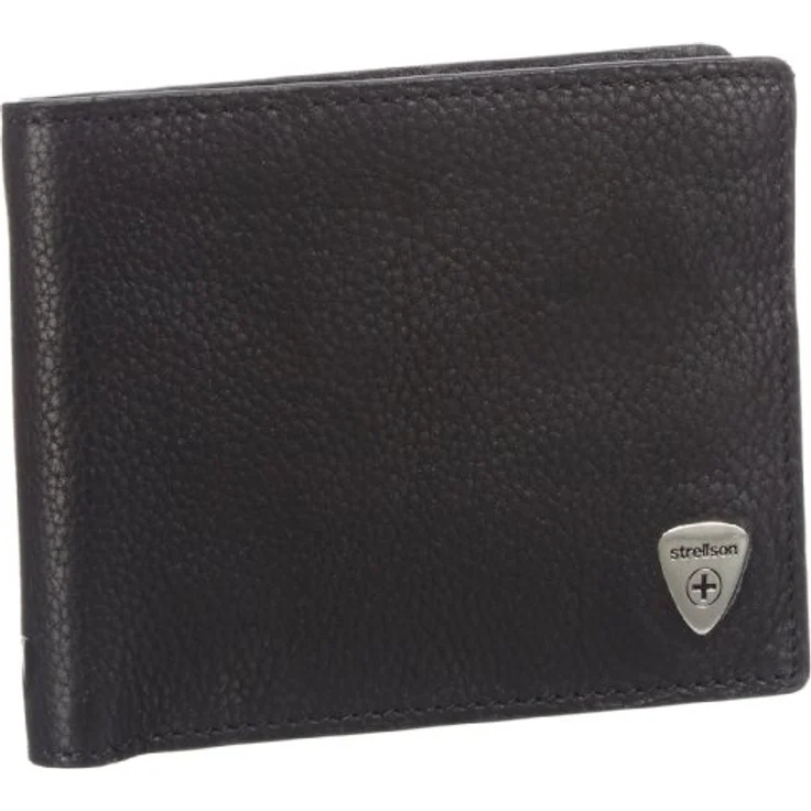 Strellson Harrison BillFold H8 4010001045 Herren Geldbörsen 12x10x1 cm (B x H x T), Schwarz (black 900) – Bild 1