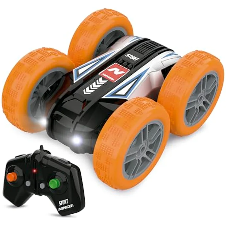 Ninco Stunt ORANGE 2, reversibles ferngesteuertes Auto mit Gummireifen und Lichtern, 2,4 GHz, ab 6 Jahren (NH93203)