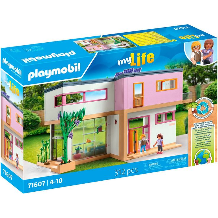 Playmobil® Wohnhaus mit Wintergarten (71607), myLife Konstruktions-Spielset, (312 St), Made in Germany