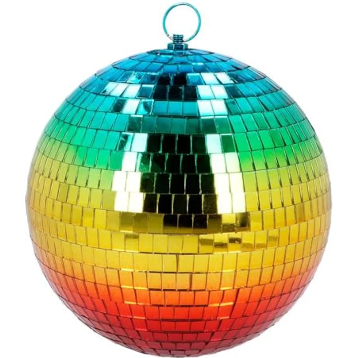 Boland - Discokugel, glänzend, Durchmesser ca. 20 cm, Disco Fever, Partydekoration, Hängedeko, Dekoration für Party oder Silvester – Bild 2