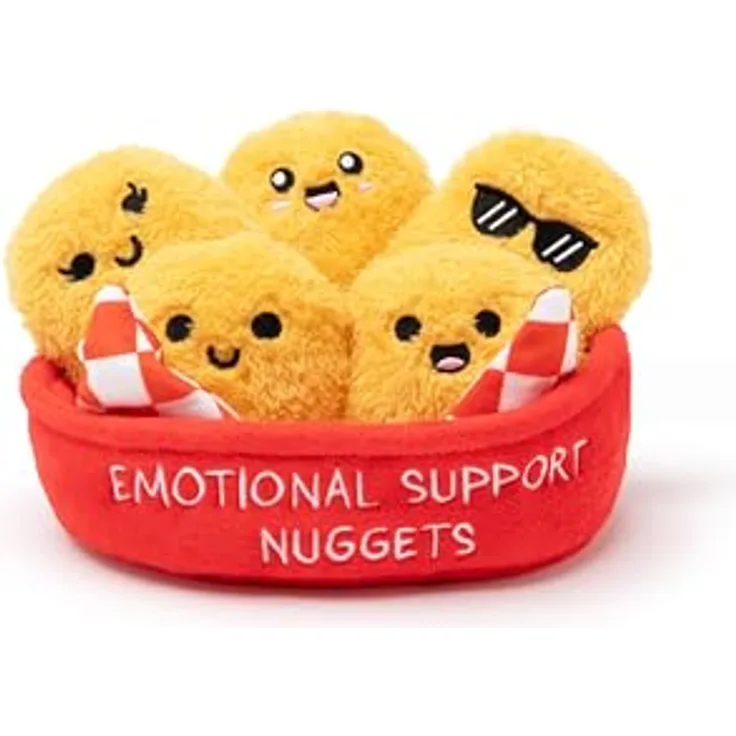 Just Play Nuggets Emotional Support Teddybär, gelb, kuscheliger Begleiter für Kinder, One Size
