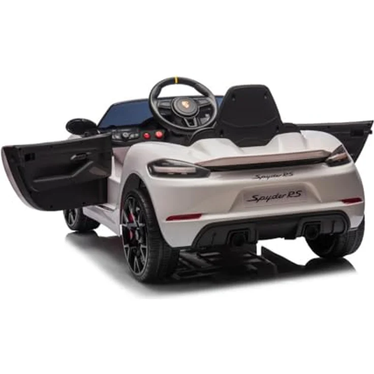 OTTO Porsche Spyder RS Elektro-Kinderauto, 12V Akku, 2 Motoren, LED-Beleuchtung, Fernbedienung, für Kinder bis 30 kg – Bild 6