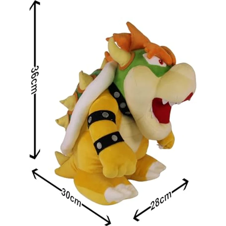 Together+ Plüschfigur Bowser, Nintendo-lizenzierte Kuscheltier in kuschelweicher Qualität – Bild 4