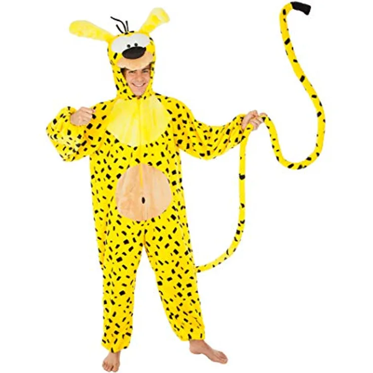 Chaks Kostüm Marsupilami für Erwachsene – Gelb – M/L (180 cm)