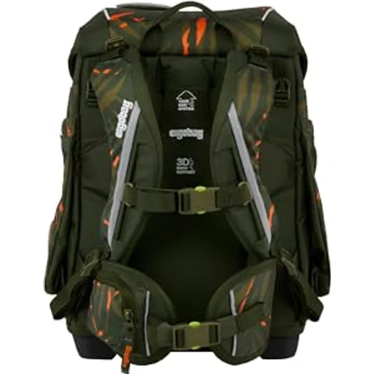 ergobag cubo Set, ergonomischer Schulranzen 5-teilig für 1. Klasse, inklusive Sportbeutel und gefülltem Federmäppchen, individualisierbar, in bunten Farben – Bild 5