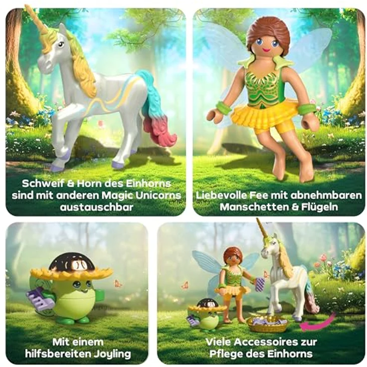 PLAYMOBIL Sammeleinhorn Regenbogenblume, Sammelfigur mit Fee – Bild 4
