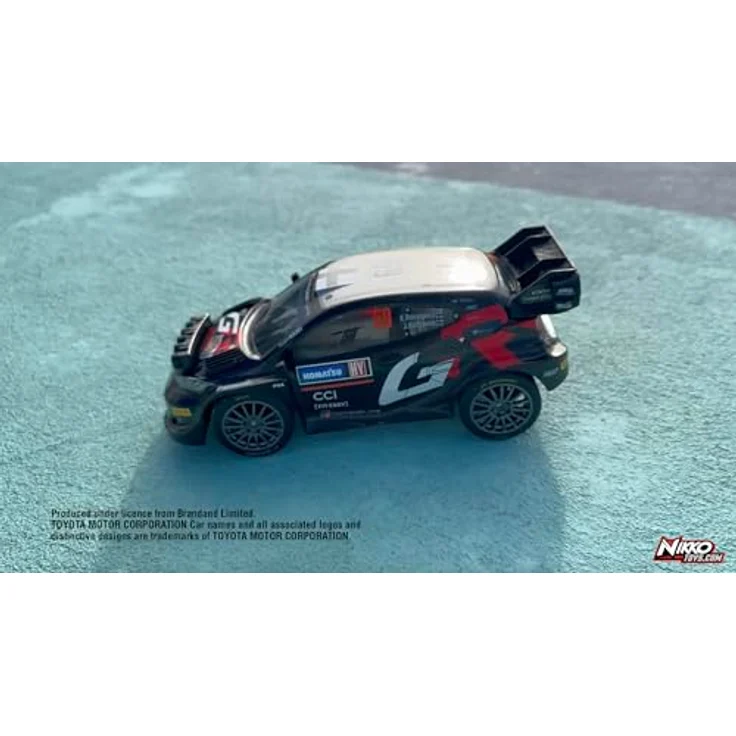 Nikko Night Mode RC- Toyota GR #69 Rovanperä, ferngesteuertes Auto im Maßstab 1:18 mit LED-Rennlichtern und 2,4 GHz Präzisionscontroller – Bild 3