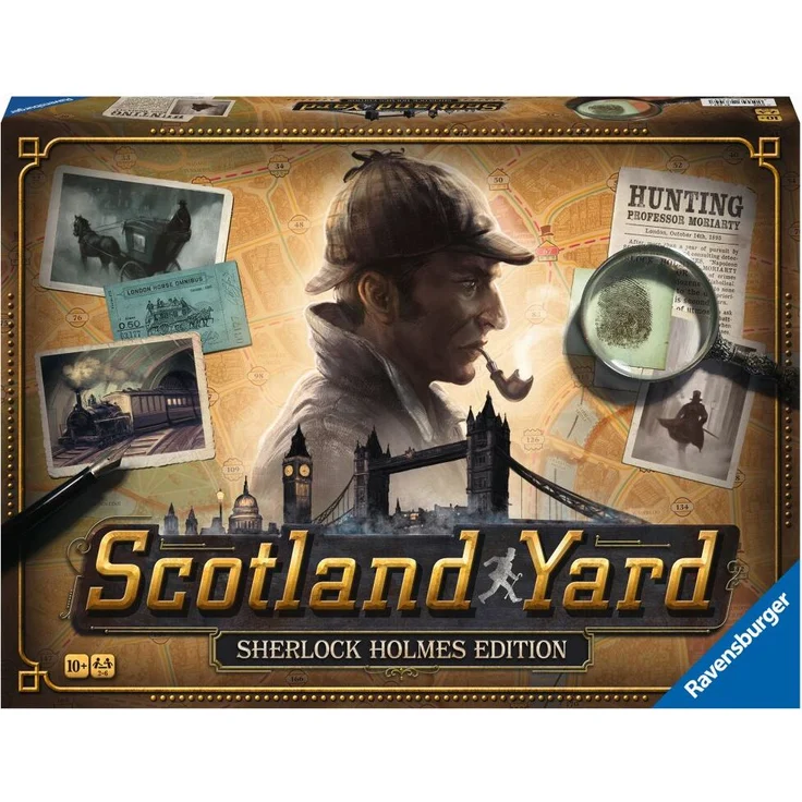 Ravensburger Scotland Yard Sherlock Holmes, Brettspiel zur Kriminalermittlung, für 2-6 Spieler