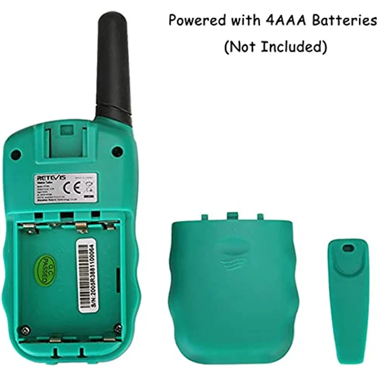 Retevis RT388 Walkie Talkies für Kinder, größere Reichweite 8 Kanäle Taschenlampe VOX, Spielzeug Geschenk ab 3-12 Funkgerät, für Camping Wandern, Garten (2er Pack, Grün) – Bild 10