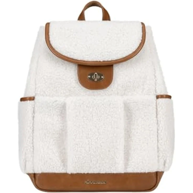 Kikka Boo Wickeltasche Morice Rucksack, verstellbar mit Magnetknöpfen und Drehverschluss, weiß – Bild 2