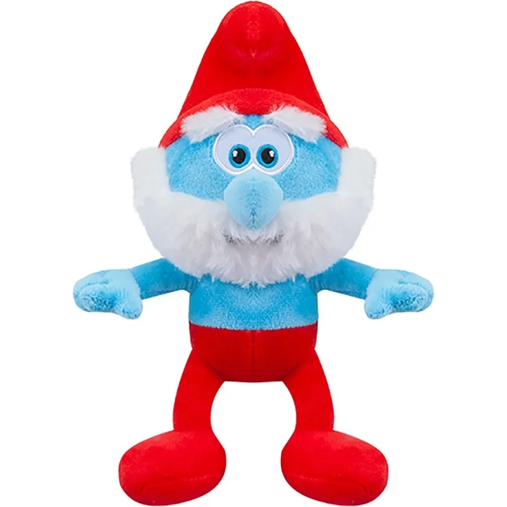 PMS Die Schlümpfe Kuscheltier Plüschtier Papa Schlumpf Plüschfigur, 60 cm, zweifach gestickt, ungiftig, recyceltes Polyester