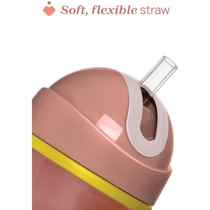 Chicco Sport Trinklernbecher 266 ml, Antitropfbecher mit bissfestem Silikonhalm, BPA-frei, für Kinder ab 14 Monaten, Rosa – Bild 4