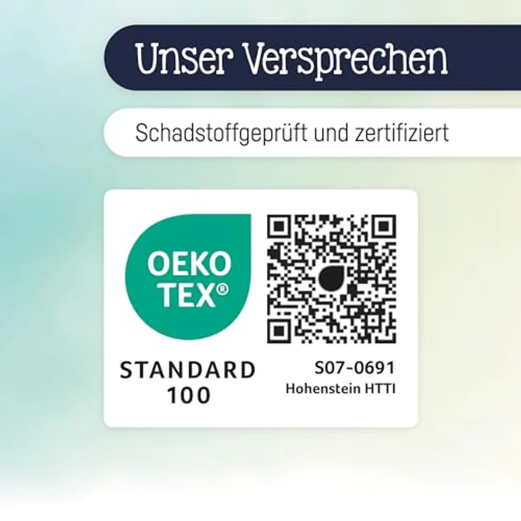 Julius Zöllner Bettwäsche Organic Sunshine, Babybettwäsche Set 80x80 cm und 35x40 cm, schadstoffgeprüft nach OEKO-TEX, hautfreundlich und atmungsaktiv – Bild 5