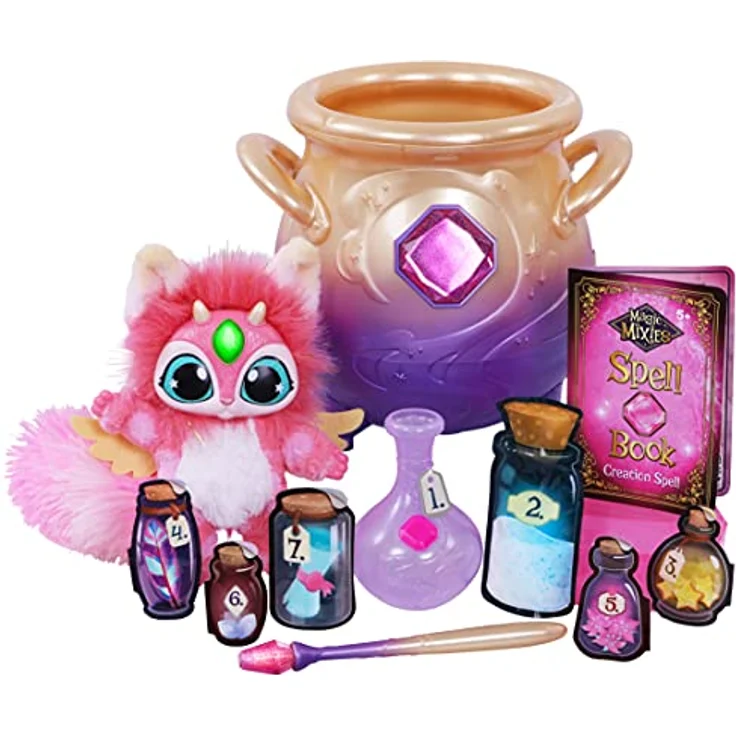 Magic mixies Magic Cauldron, interaktiver Zauberkasten mit 50+ Sounds, echter Nebel und Zauberstab, inkl. Zauberbuch und Zutaten – Bild 4