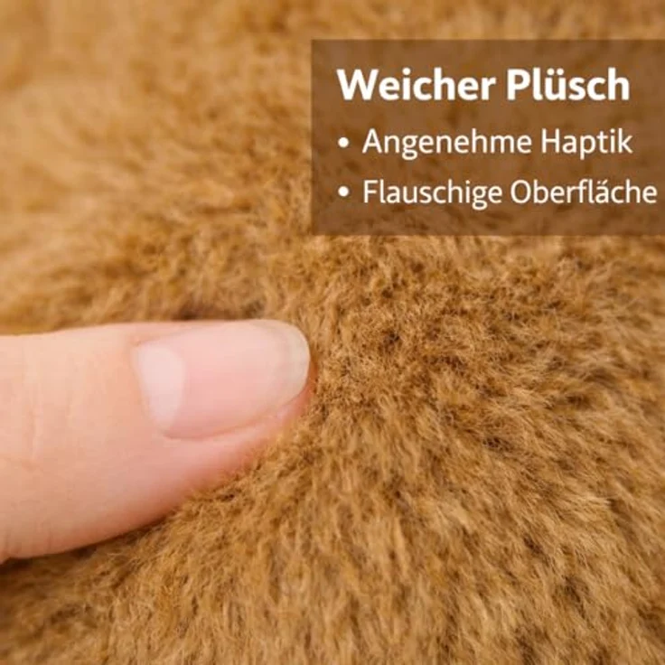 Soma Capybara Kuscheltier 20 cm, Plüschtier mit gelbem Enten Schwimmring, weiches Stofftier für Kinder und Dekoration – Bild 3