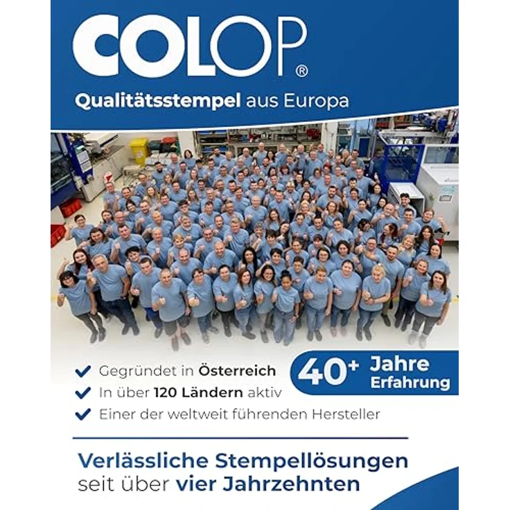 COLOP Stempel Datumstempel mit Text selbstfärbend blau rot, Mini-Dater S 160/L1 - Lagertextstempel mit Texteingabe – Bild 9