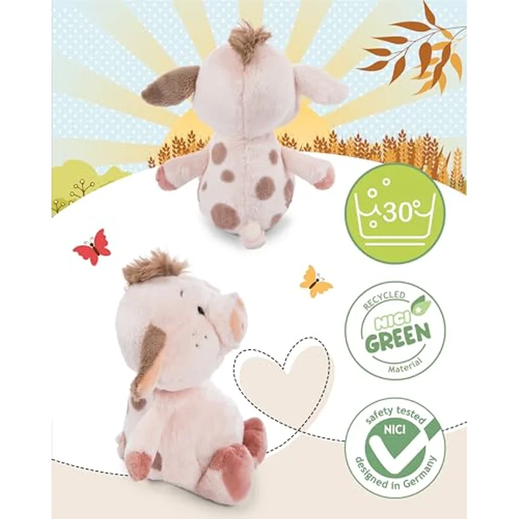 NICI Kuscheltier Schwein Pigwick 31cm - rosa - Weiches Plüschtier aus recyceltem Material, ideal zum Kuscheln & Spielen, perfekte Geschenkidee für Kinder & Erwachsene - 62255 – Bild 3