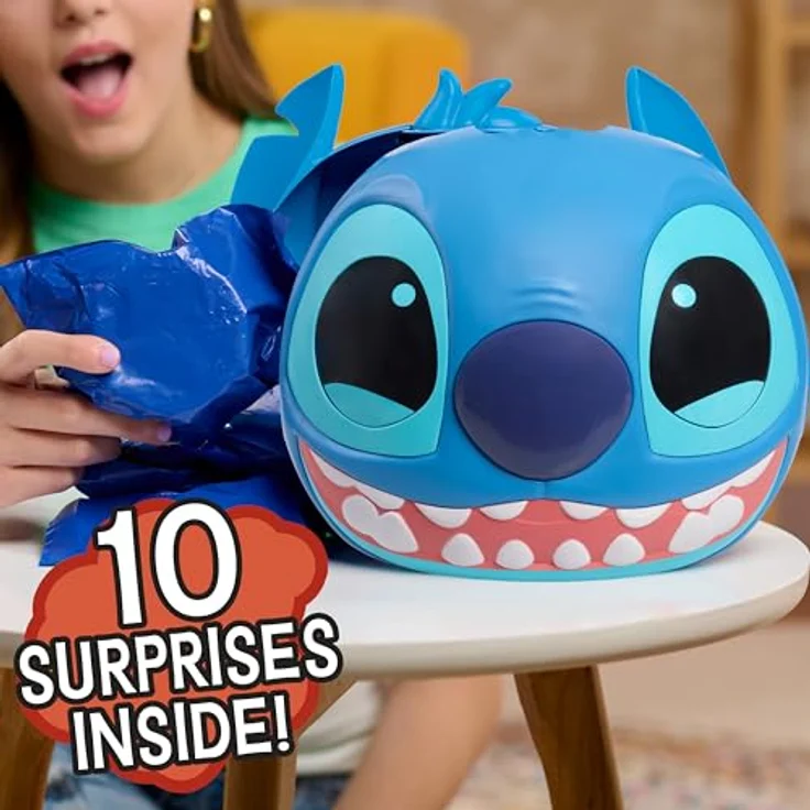 Just Play Disney Stitch Jumbo Mystery Capsule, Sammelfigur mit 9 Überraschungen und 20 cm Tsum Tsum-Plüschtier, bunt – Bild 2