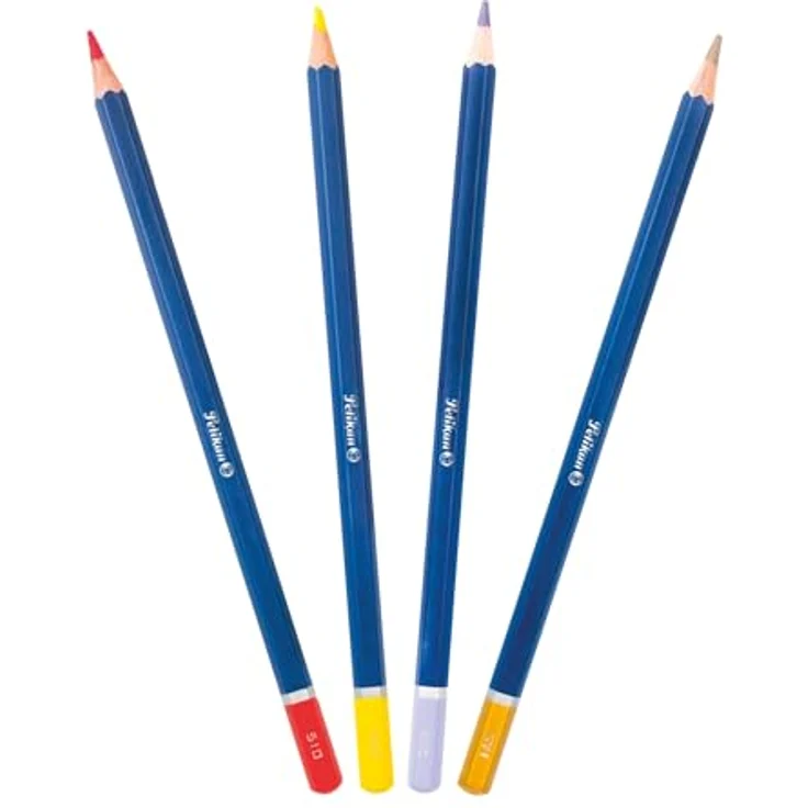 Pelikan Premium Buntstifte, sechseckige Holzstifte im Metall-Etui, 48 Farben, mit Metallic- und Pastell-Tönen – Bild 2