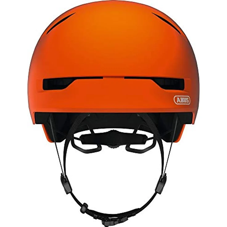 ABUS Stadthelm Scraper 3.0 - Robuster Hartschalen-Fahrradhelm für den Stadtverkehr - Orange, Größe M – Bild 2