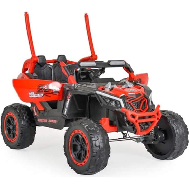 Moni Kinder Elektrofahrzeug Jeep Kansas (12 V) mit robustem Design, geeignet für kleine Abenteurer, in grün – Bild 3