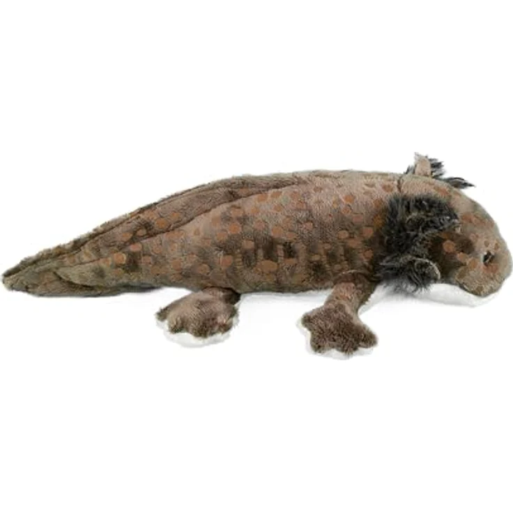 Teddys Rothenburg Kuscheltier Axolotl, braun, 28 cm, aus kuschelweichem Plüsch, maschinenwaschbar bis 30°C – Bild 3
