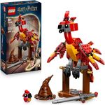 LEGO Harry Potter 76448, Fawkes - Dumbledores Phönix, 299 Teile, bewegliche Figur, Zubehör und Mini-Figur von Baby Fawkes, ab 8 Jahre