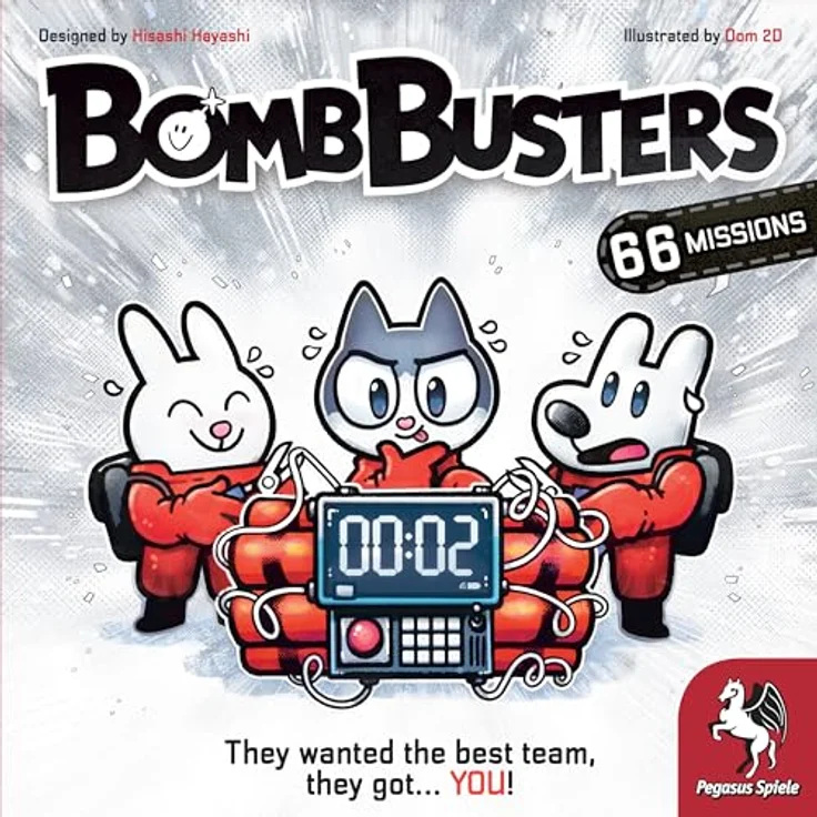 Pegasus Spiele Bomb Busters, Brettspiel für Familien, hochwertige Spielkomponenten, kompakte Aufbewahrung, Modell 51280.USA – Bild 2