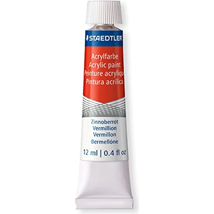 STAEDTLER 8500 C24 Acrylfarben, hochpigmentiert, weicher Farbabstrich, Künstlerqualität, Kartonetui mit 24 Farbtuben à 12 ml – Bild 2