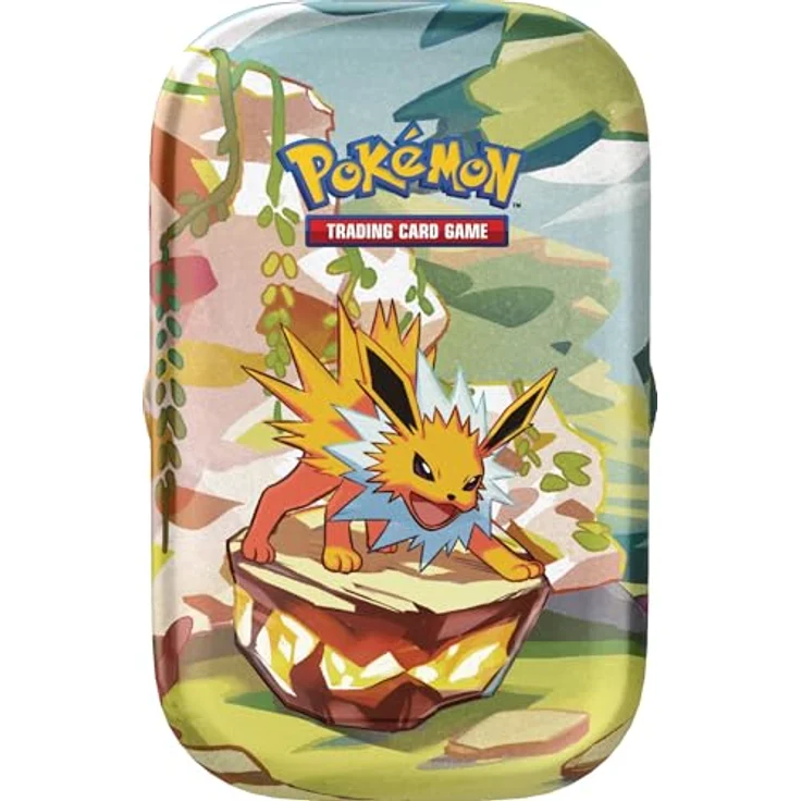 Pokémon Mini-Tin-Box Karmesin & Purpur – Prismatische Entwicklungen: Blitza (2 Boosterpacks & 1 Münze) - Fantastische Illustration von Blitza – Bild 2