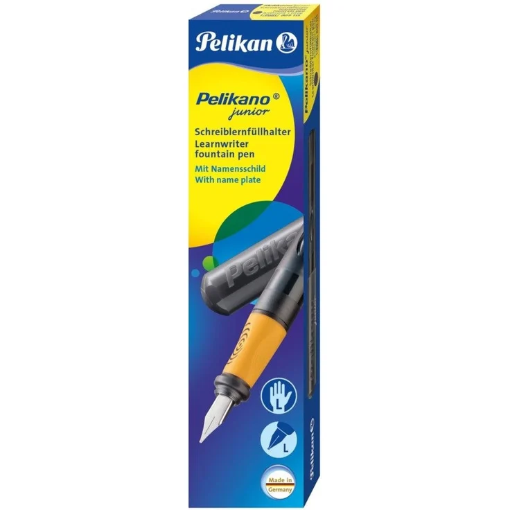 Pelikan Füllhalter Pelikano Junior P67L Anthrazit für Linkshänder mit Edelstahl-Schreibfeder