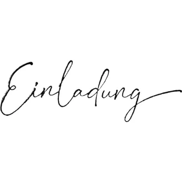 Artoz Stempel – Holzstempel – „Einladung“ – 20 x 60 mm – Motivstempel zum Kartenbasteln für Einladungen zu Hochzeit, Geburtstag, Kommunion, Taufe – Bild 2