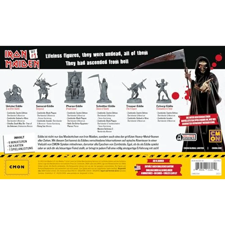 CMON Iron Maiden Character Pack 1, Miniaturen-Erweiterung für Dungeon Crawler, 1-6 Spieler, Ab 14+ Jahren, 60 Minuten, Deutsch, Mehrsprachig – Bild 4