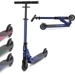 fun pro Premium Roller, Roller Kinder 6-18 Jahre - Kickscooter, Tretroller, Cityroller, Faltbar Roller Erwachsene - LED Räder optional Roller Erwachsene, dunkelblau