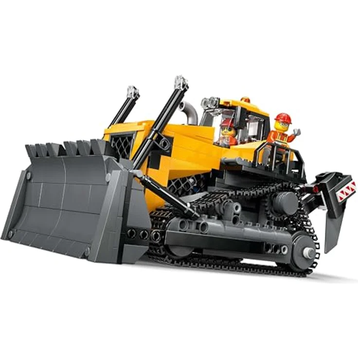 LEGO City 60466 Gelber Bulldozer, 682-teiliges Bauspielzeug für Kinder ab 8 Jahren mit beweglichem Räumschild, 24 cm lang – Bild 4