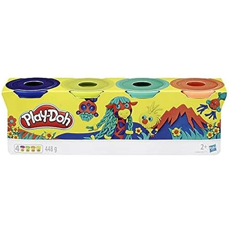 Play-Doh 4er Pack WILD, Knete für fantasievolles und kreatives Spielen E4867ES0 Mehrfarbig – Bild 2
