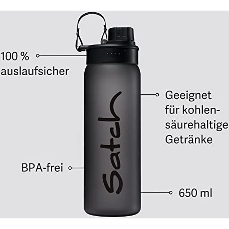 Satch Trinkflasche black tritan – Bild 10