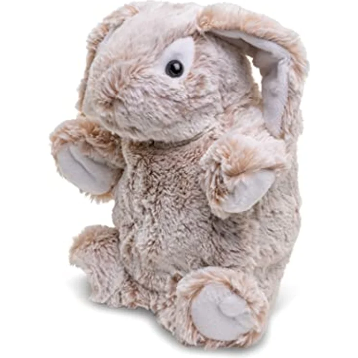 Uni-Toys - Handpuppe Hase - 24 cm (Höhe) - Plüsch-Puppe, Kaninchen - Plüschtier, Kuscheltier – Bild 4