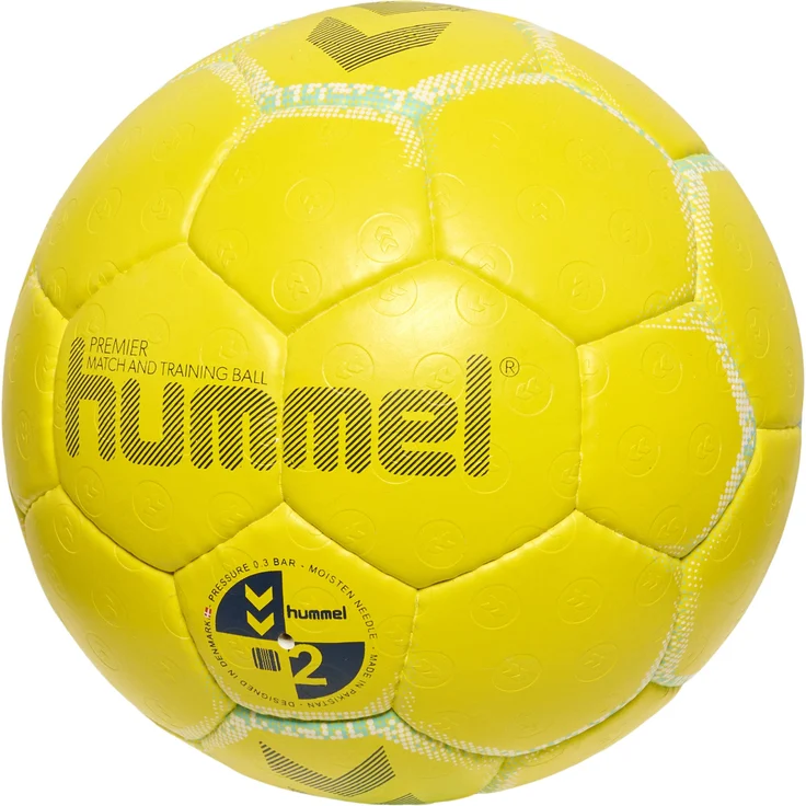 hummel Handball Premier, Spiel- und Trainingsball, Winkel-Oberfläche, weicher Schaumstoff – Bild 1