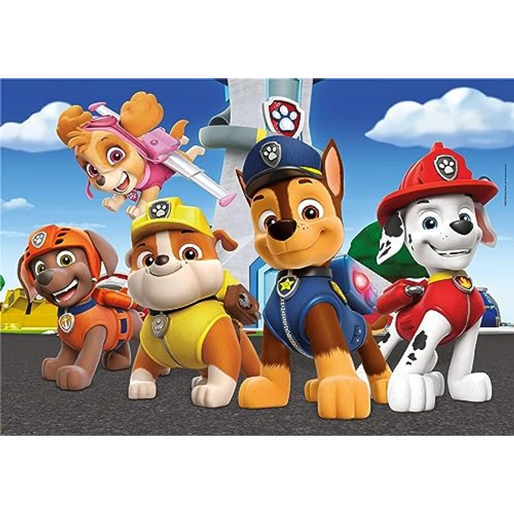 Clementoni Supercolor Puzzle - Paw Patrol, 2 Puzzle Mit 60 Teile Ab 4 Jahren, Buntes Kinderpuzzle Mit Besonderer Leuchtkraft & Farbintensität, Geschicklichkeitsspiel Für Kinder – Bild 2