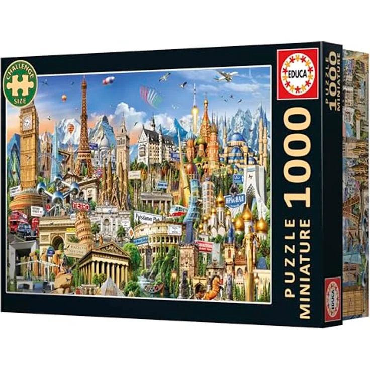 Educa Miniatur Puzzle 1000 Teile, kleinste Puzzle der Welt mit Fix Puzzle-Kleber, 30 x 46 cm, für Erwachsene ab 14 Jahren – Bild 4