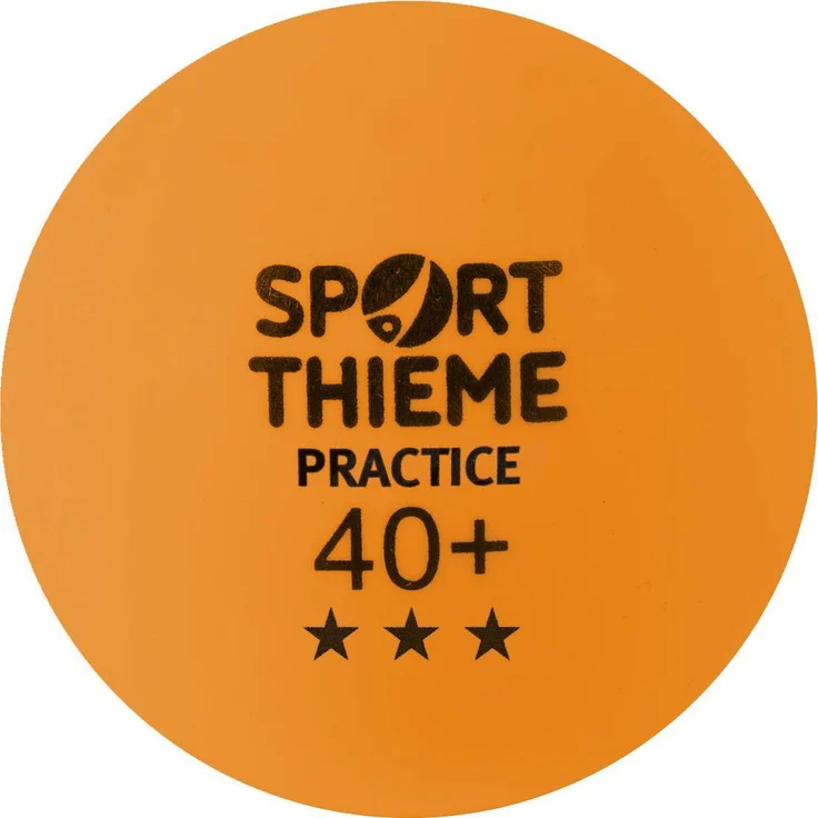 Sport-Thieme Tischtennisball Practice, orange, 72er Set aus ABS-Kunststoff für Training und Wettkampfqualität